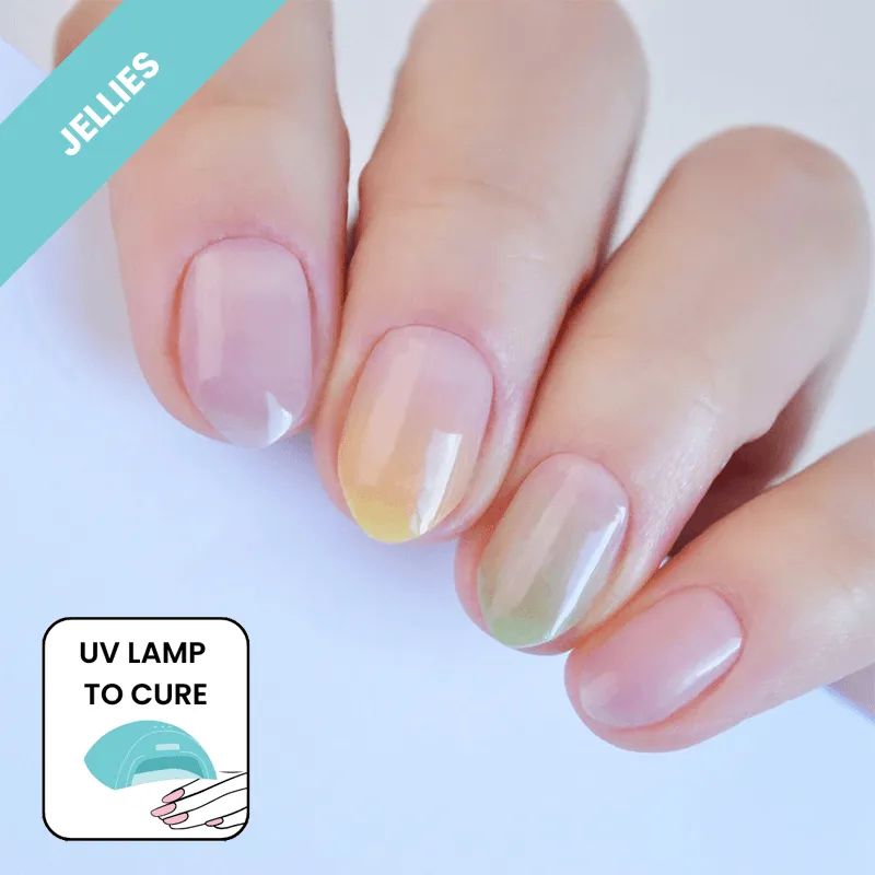 Marshmallow | Jellies DIY Soft Semi Cured Gel Nail Wraps