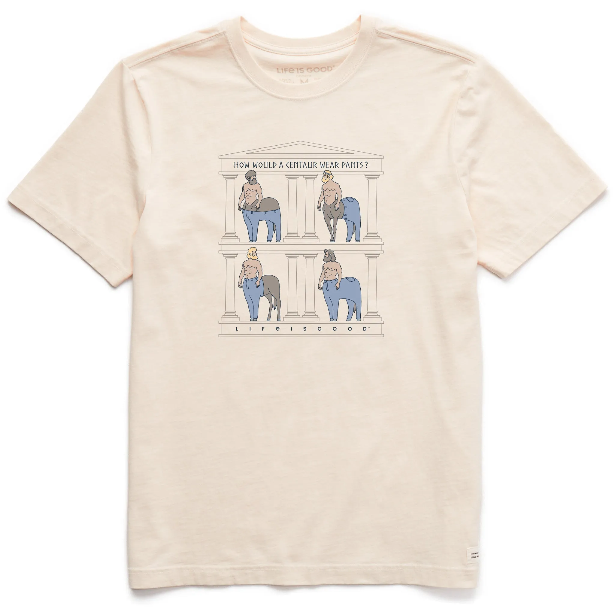 Men's How Would a Centaur Wear Pants? Short Sleeve Crusher Tee