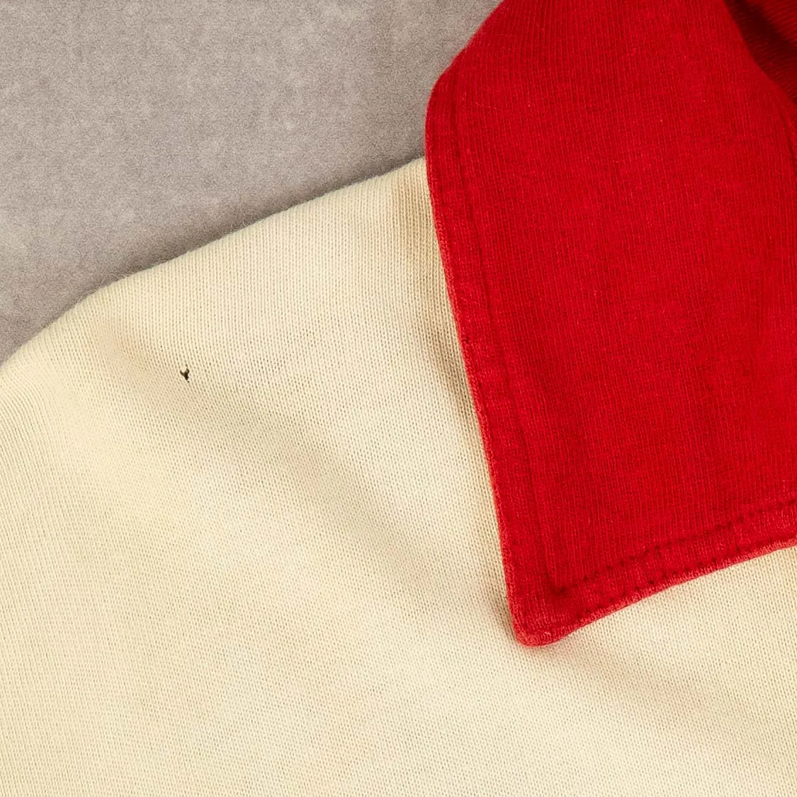 MEN'S VINTAGE COLOUR BLOCKED RELAXED RUGBY SHIRT - X-LARGE