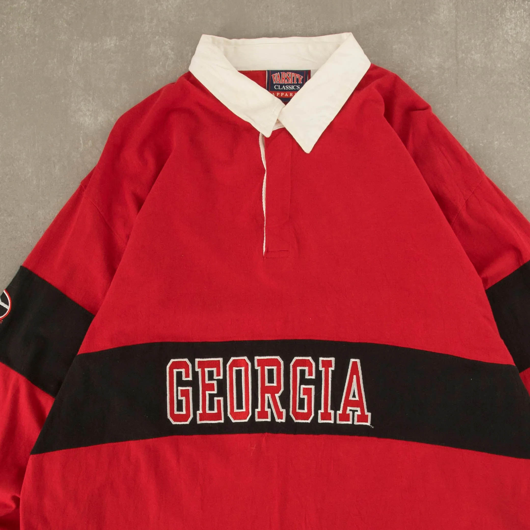 MEN'S VINTAGE GEORGIA RELAXED RUGBY TOP - X-LARGE
