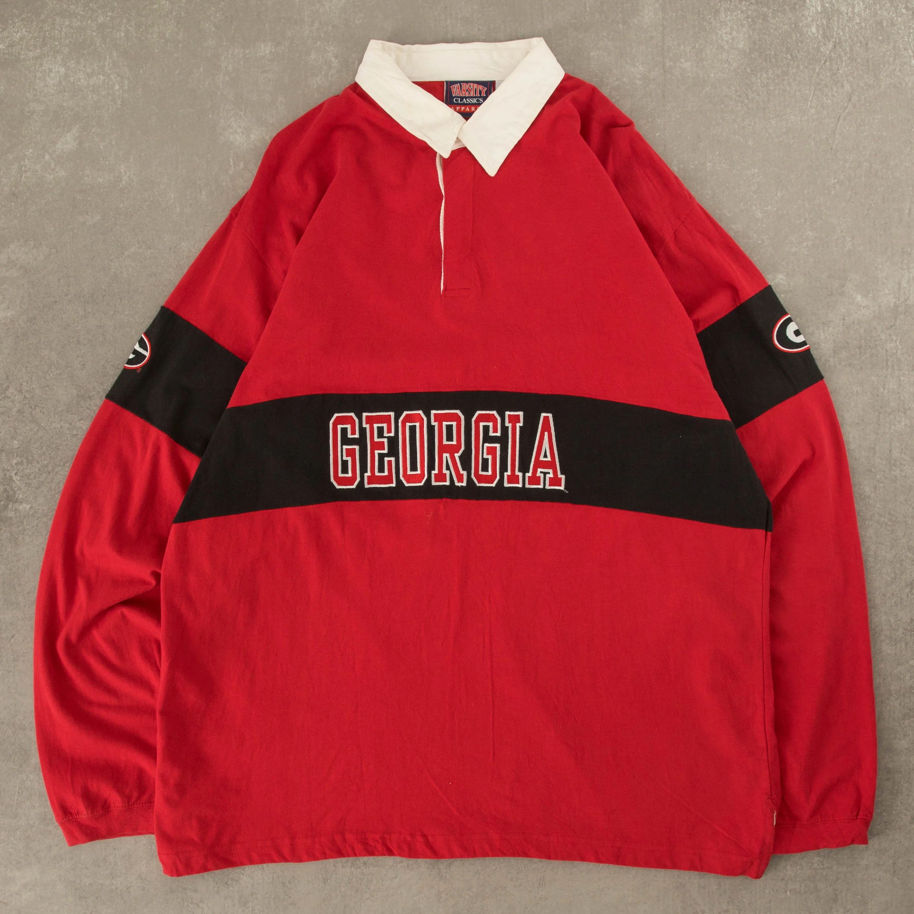 MEN'S VINTAGE GEORGIA RELAXED RUGBY TOP - X-LARGE