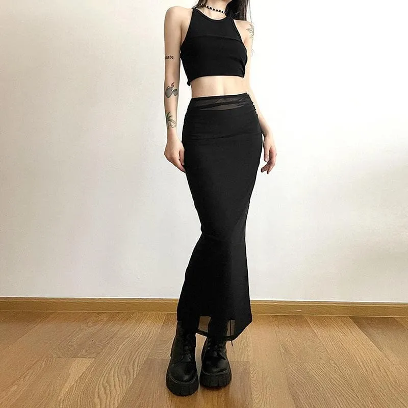 Mesh off shoulder halter solid backless ruched top