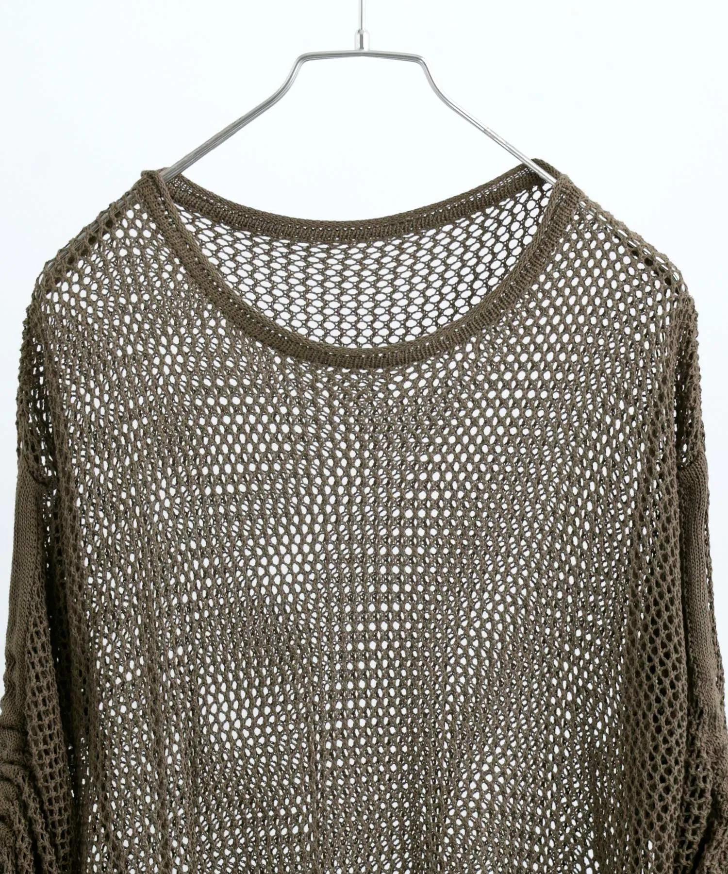 Mesh Shirring Sleeve Tops