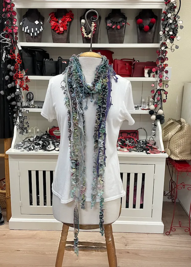 Monkey Mango Fringe Scarf - PRINT 11