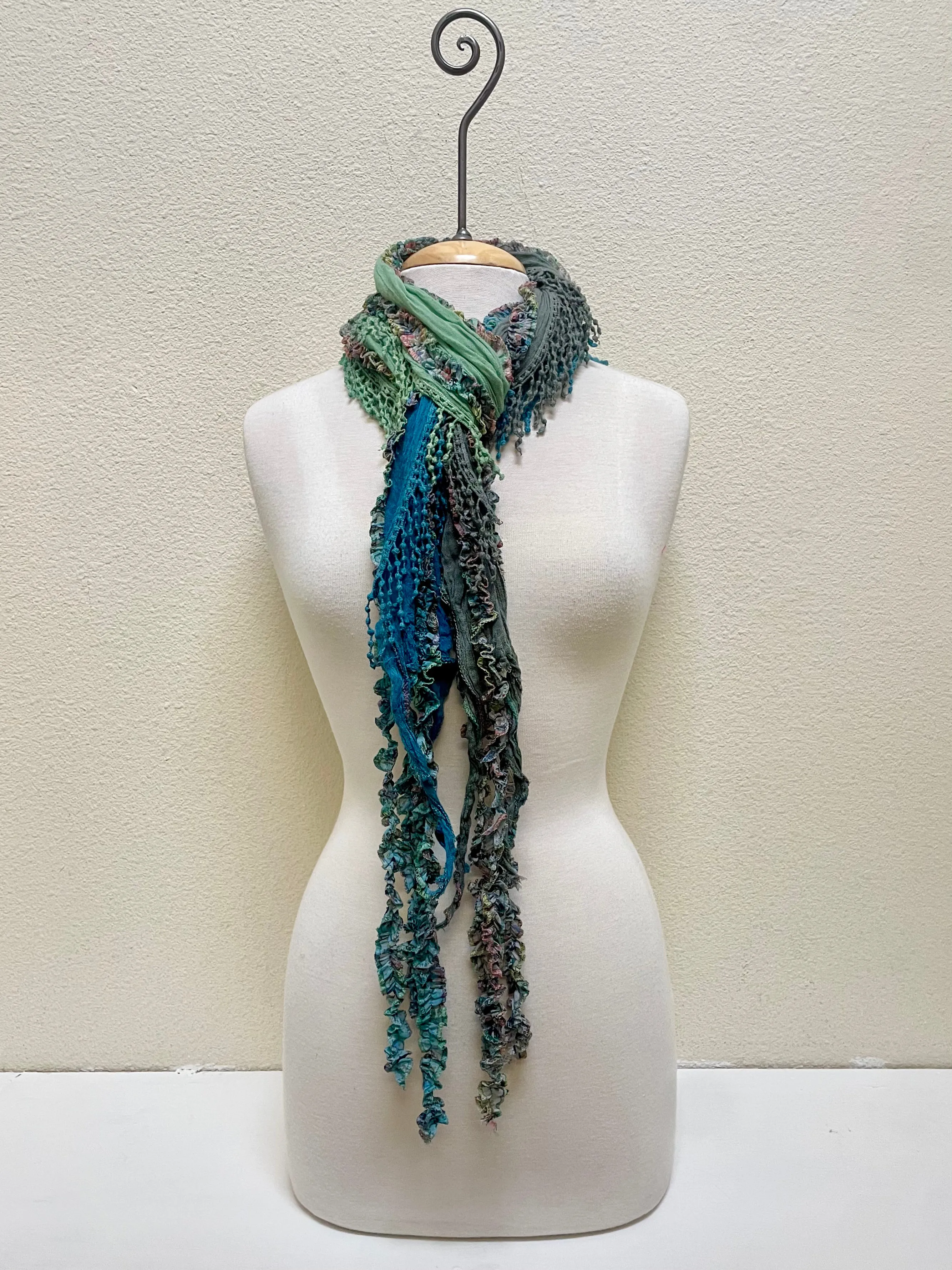 Monkey Mango Fringe Scarf - PRINT 18