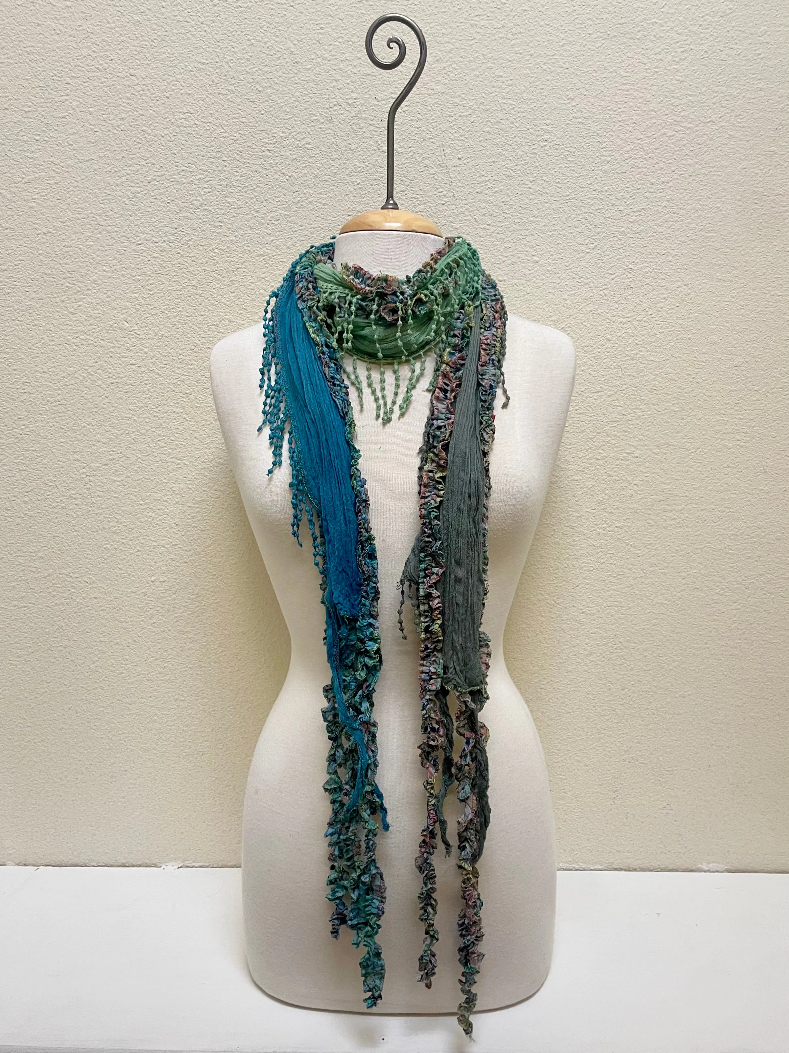 Monkey Mango Fringe Scarf - PRINT 18