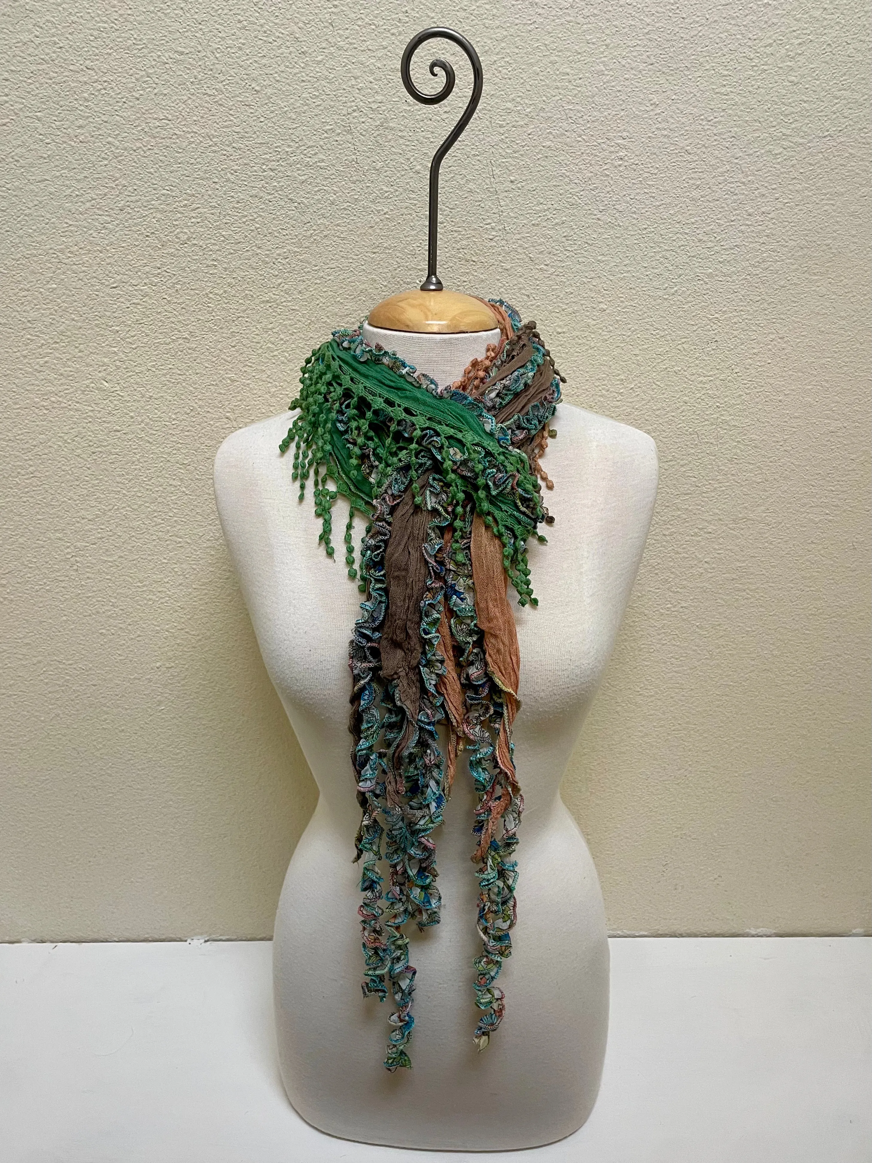 Monkey Mango Fringe Scarf - PRINT 23