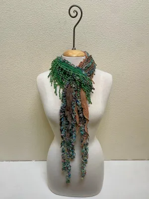 Monkey Mango Fringe Scarf - PRINT 23