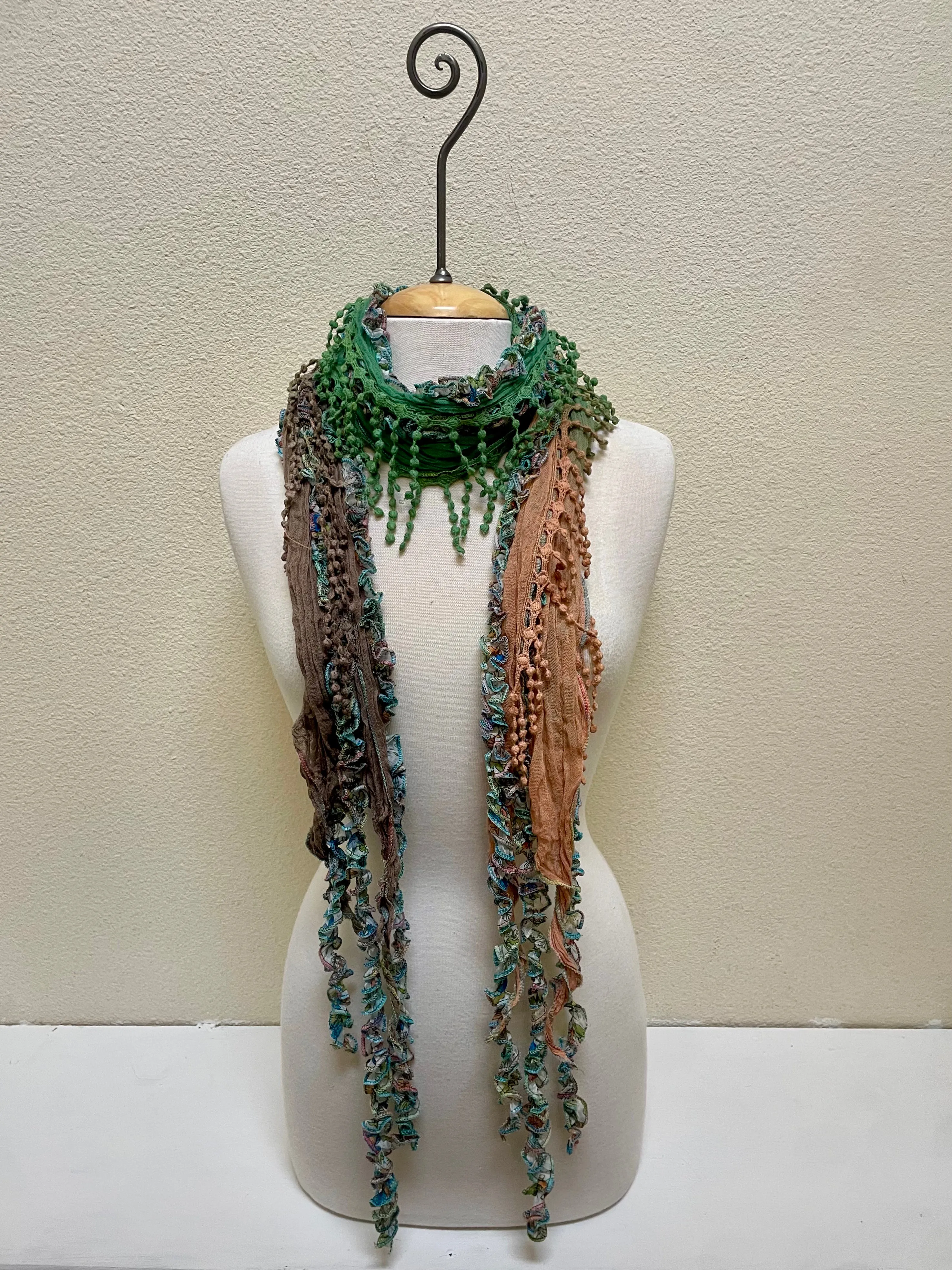 Monkey Mango Fringe Scarf - PRINT 23