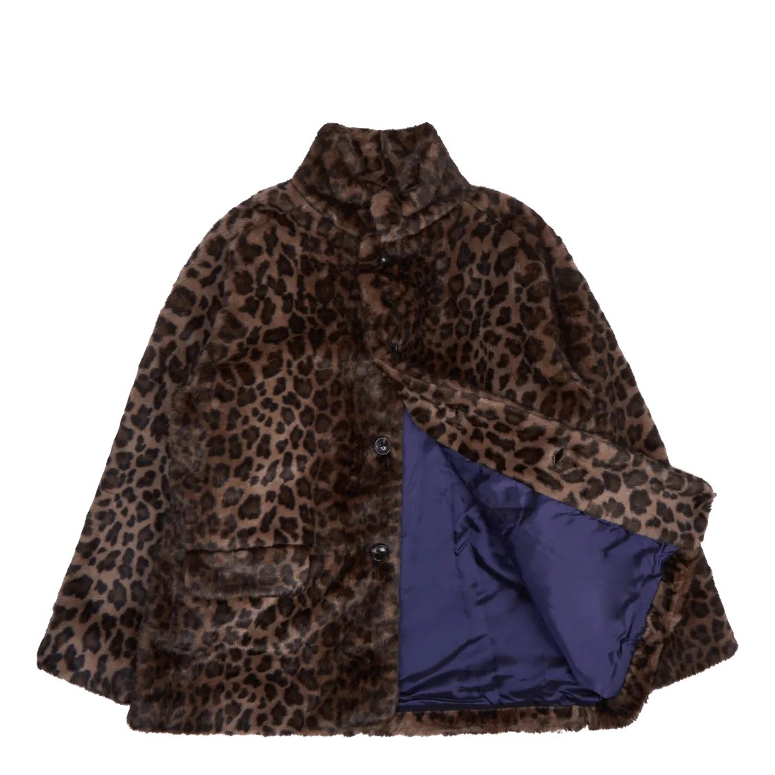 Needles S.c. Car Coat - Faux F Brown