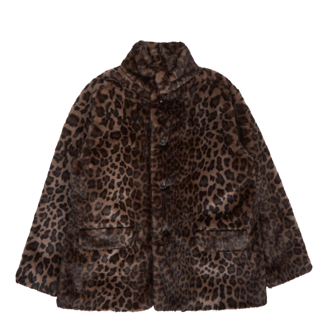 Needles S.c. Car Coat - Faux F Brown