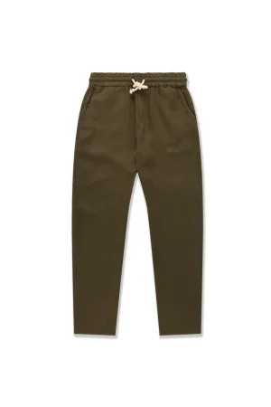 Oil Green Premium Linen Pants