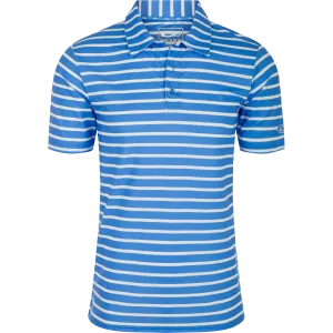 Performance Stretch Striped Short Sleeve Polo