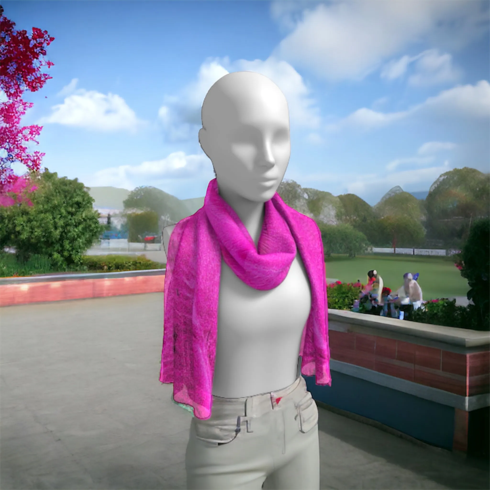 Pink Sand Long Scarf