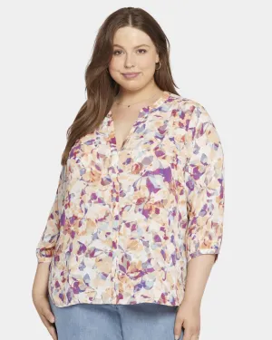 Pintuck Blouse | Fallen Leaf