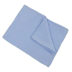 Plain Blue Fleece Wrap