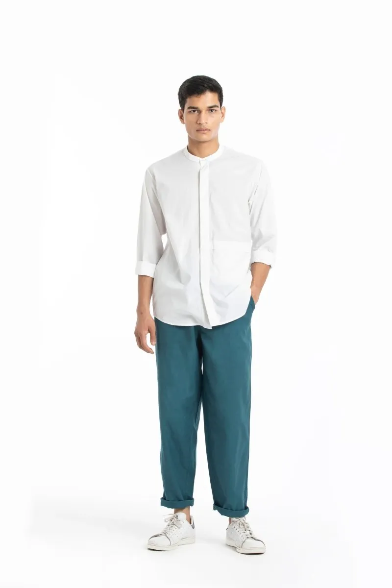 Pleated Pant- Teal