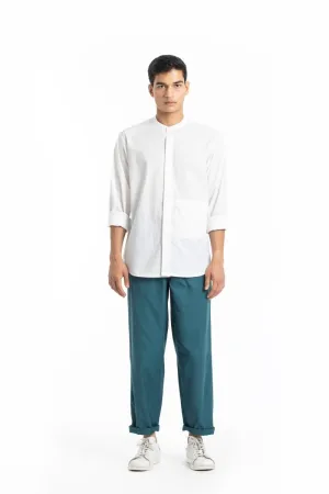 Pleated Pant- Teal