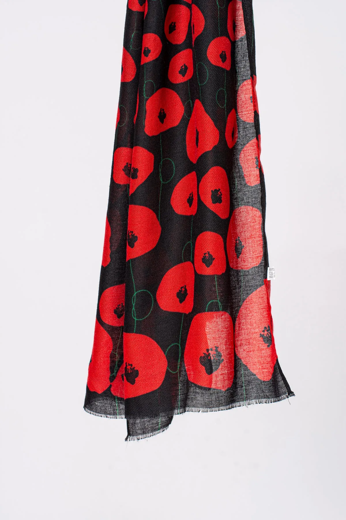 Poppy Border Scarf