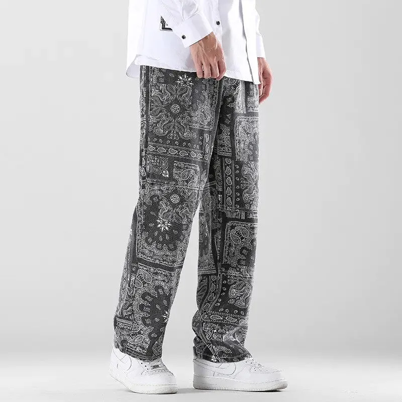 Printed All Genders Loose Pants