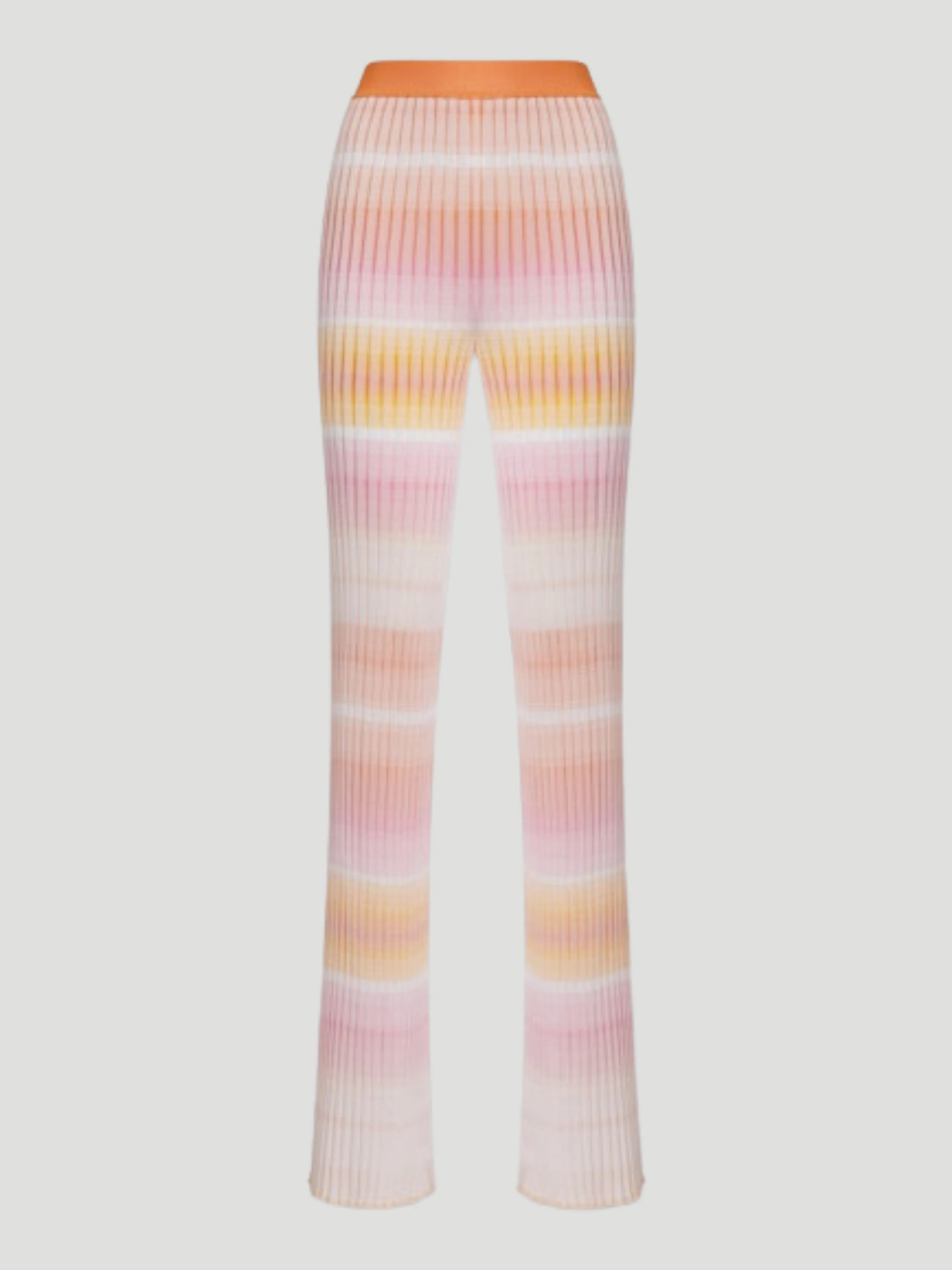 Pull On Trousers in Orange Multicolor
