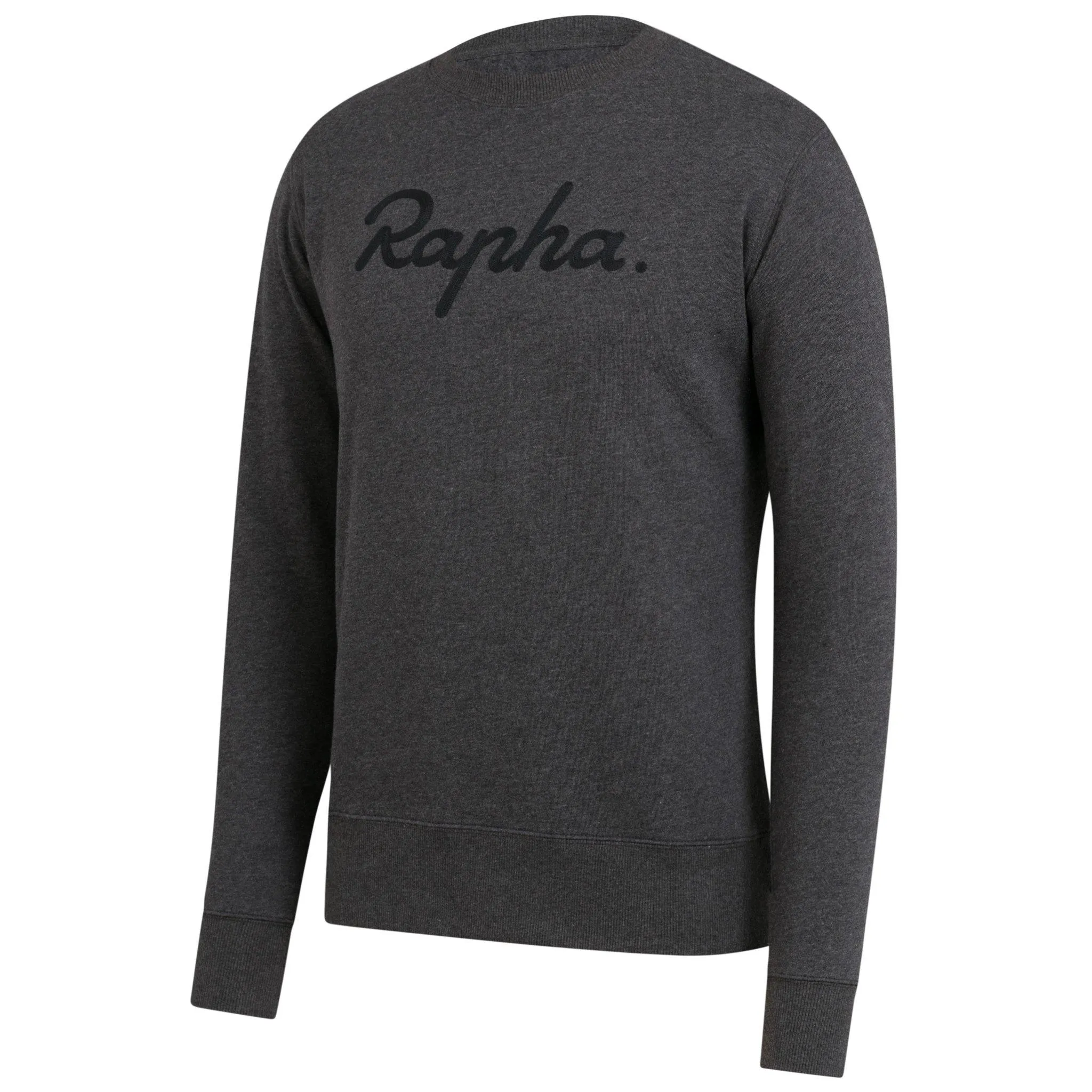 Rapha Men's Logo Sweatshirt - Charcoal Marl/Black