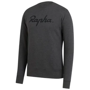 Rapha Men's Logo Sweatshirt - Charcoal Marl/Black