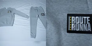 Route Runna Signature Stitch Sweatshirt Set (2 piece) - Grey