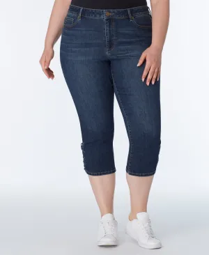 Signature Capri With Side Slit And Lace - Plus