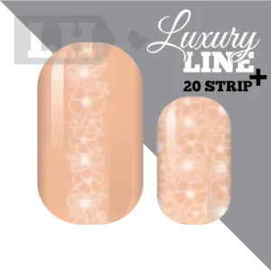 Soft Peachy Floral Nail Wraps