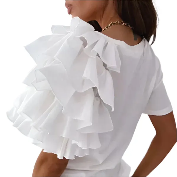 Sweeter Things- Ruffles Sleeve Top