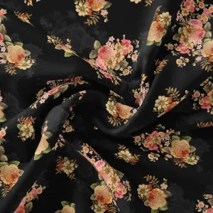 Unique Seamless Multitype Flower Digital Printed Fabric - Weightless