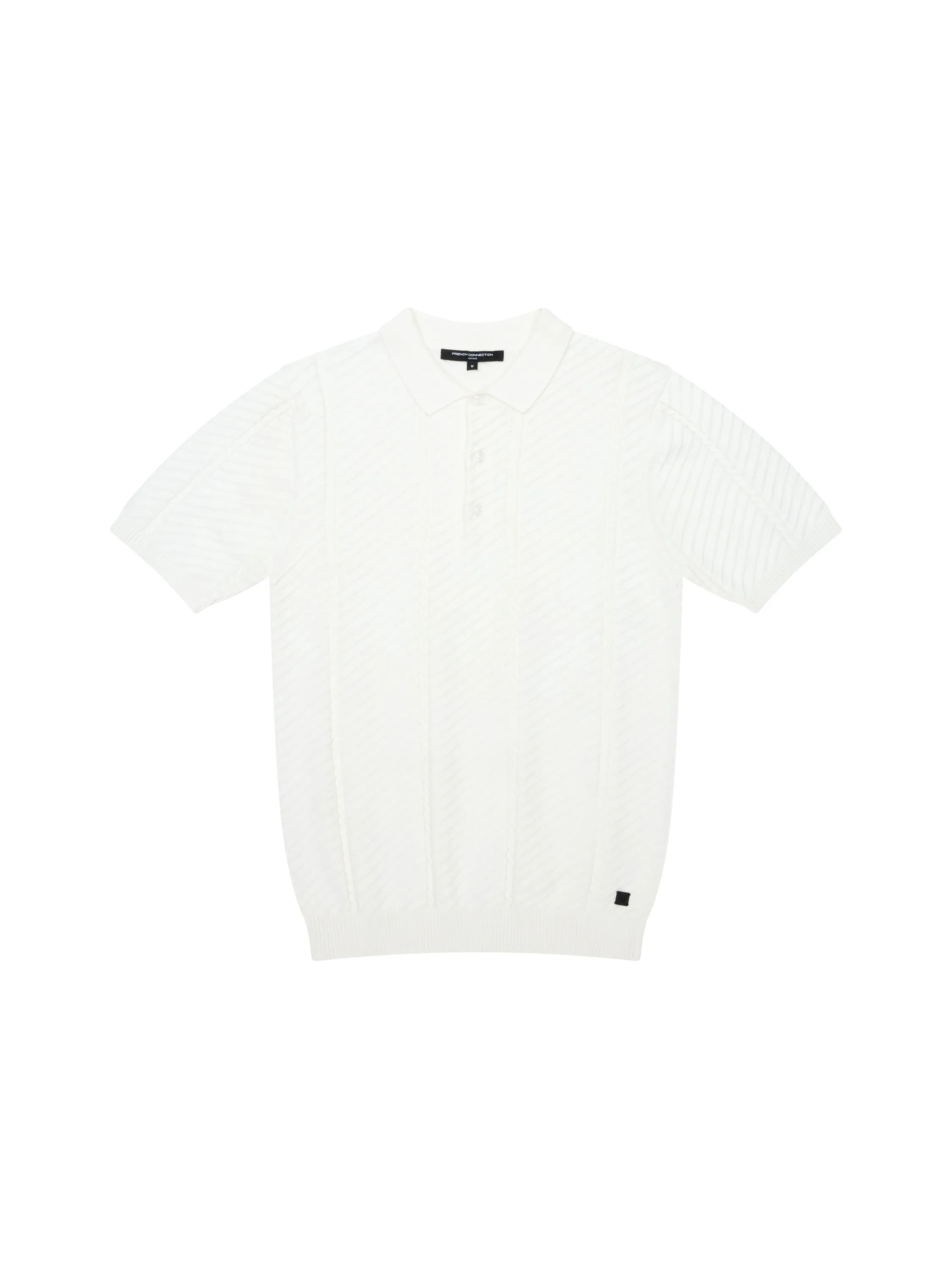 Vertical Textured Stripe Polo